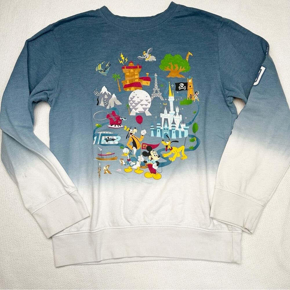 Disney Parks Disney World Mickey Mouse and Friends ombré Pullover Sweatshirt
